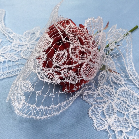 White Crochet Lace Trim for Dress