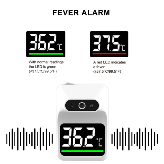 Wholesale Price Automatic Scanner Wall Mounted Digital Thermometer with Digital LCD display