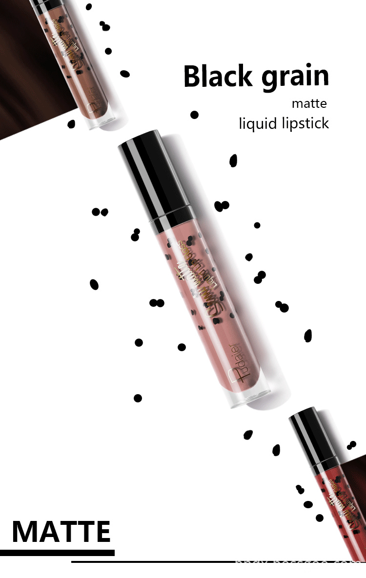 Black grain matte liquid lipstick 2