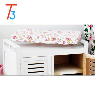 Wooden Storage Bench Chest cabinet with cushion seat for shoe change