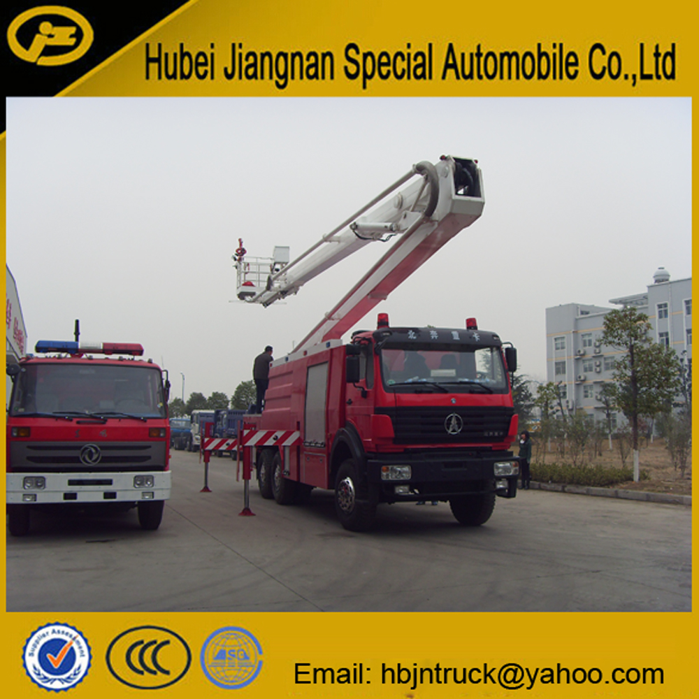 aerial ladder fire fighting vehicle