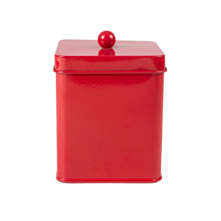 Red Coffee Sugar Canister