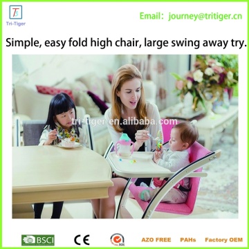 Folding baby dining chair can be growing up together with kids