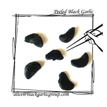 Health food of peeled black garlic