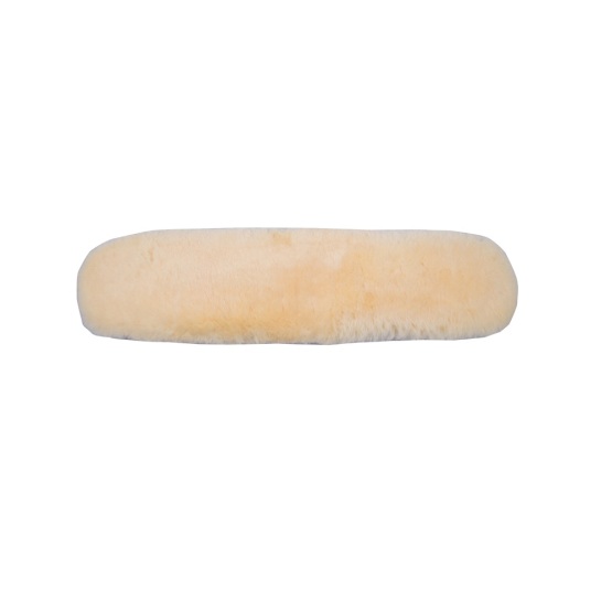 Sheepskin saddle girth cover for short girth