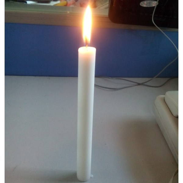 Pure white wax taper stick candle velas bougies