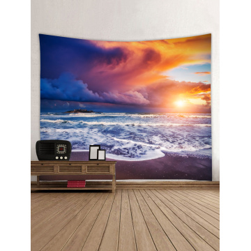 Tapestry Wall Hanging Ocean Beach Sea Wave Series Tapestry Sunrise Sunset Dusk Tapestry for Bedroom Home Dorm Decor