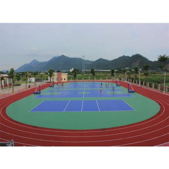 Colourful Synthetic 5:1 Pavement Materials Courts Sports Surface Flooring Athletic Running Track