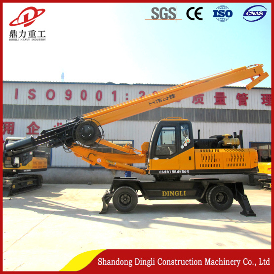 wheeled 20M mini pile driver for construction