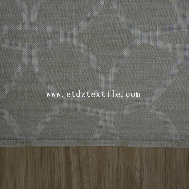 Popular Typical Designs of 100% Polyester Slub Cationic Piece Dyed Linen Like Curtain fabric 6005-55
