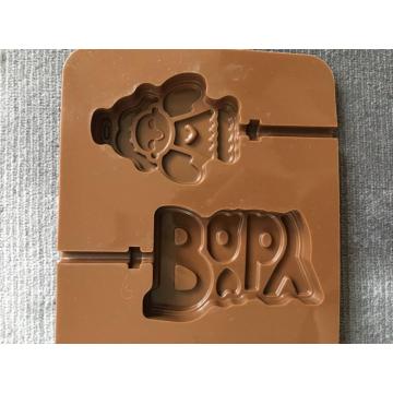 Angel cartoon lollipop chocolate mold silicone letter tool