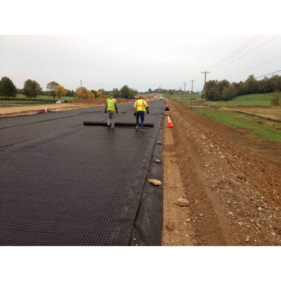 Asphalt Pavement Coated Fiberglass Geogrid