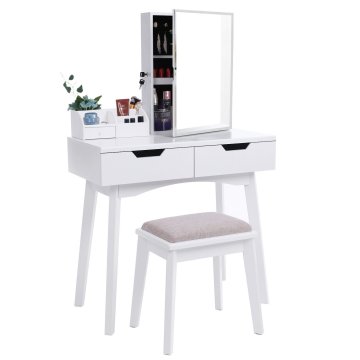 White French mirrored dressing table set