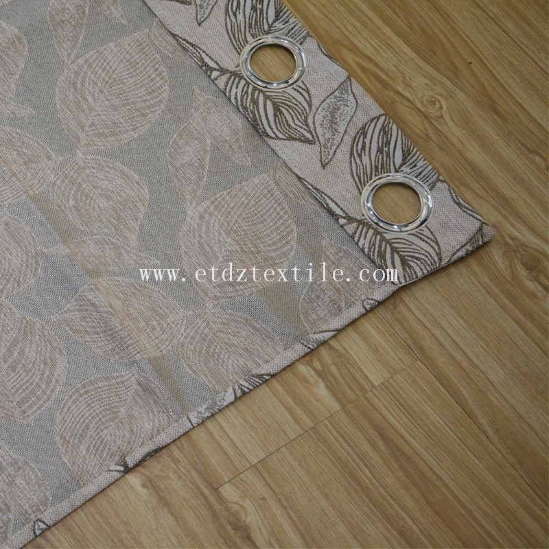 WZQ176 Taupe Color Typical Linen Touching Curtain
