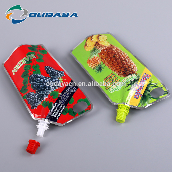 Packaging Pineapple Beverage Pouch with Spout