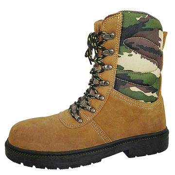 Army Safety Boots with Camouflage Upper