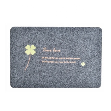 Polyester welcome entrance floor mat embroidery rugs