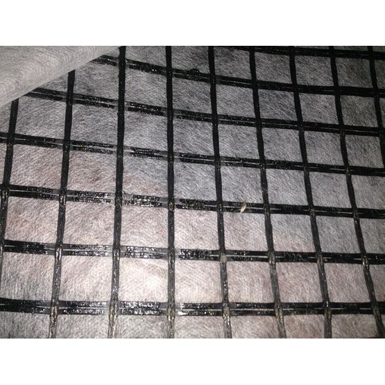 Fiberglass Geogrid Glued With Nonwoven Geotextile