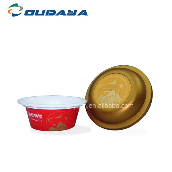 5.4oz round iml pudding packaging cup with lid