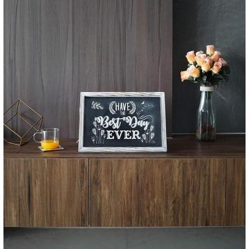 Stand hanging Rustic Wooden Framed Chalkboard with free chalks