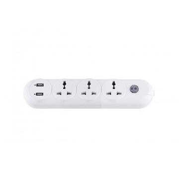 universal power strip with 3 outlet with USB