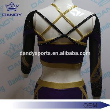 Custom Purple Mystique Cheerleading Clothes