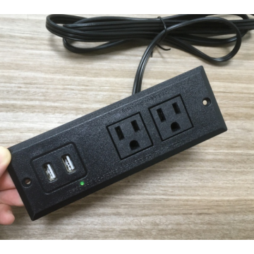 Safety 2 Sockets Recessed Power Outlet