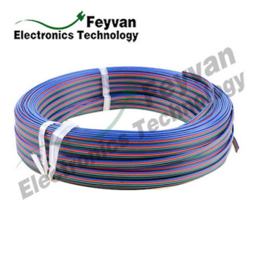 Colored PVC Insulated Rainbow Flat Cable