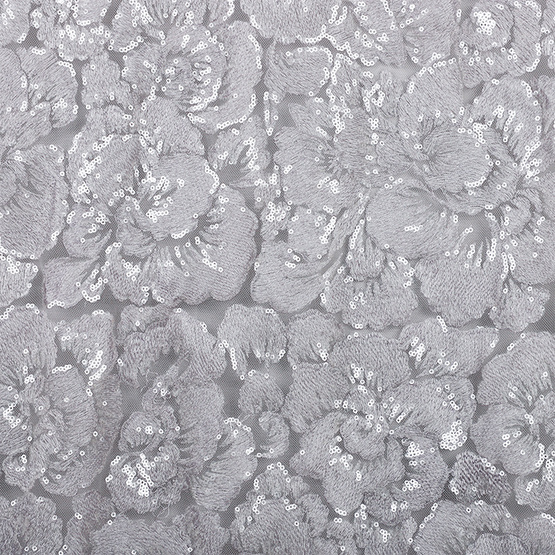 MX390 sequin net embroidery fabric