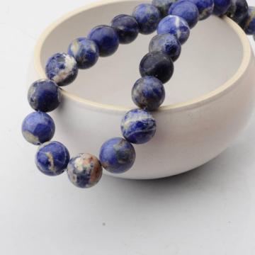 14MM Loose natural Gemstone Sodalite Round Beads for Making jewelry