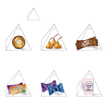 Pyramid wedding candy packaging box