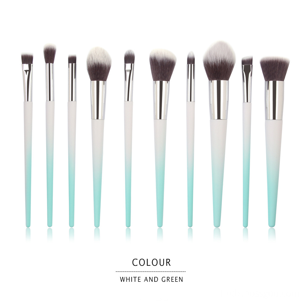 10 Pcs Graduated Color Makeup Brushes  7