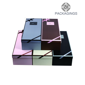 Luxury rectangle cardboard flower packaging box