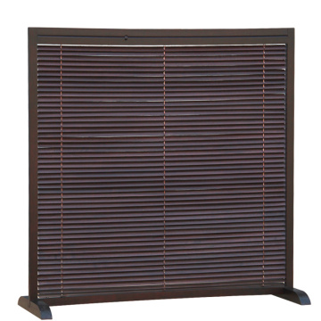 Louver, adjustable luminance, solid wood screen, partition, folding, simple modern living room mobile folding screen, double sid