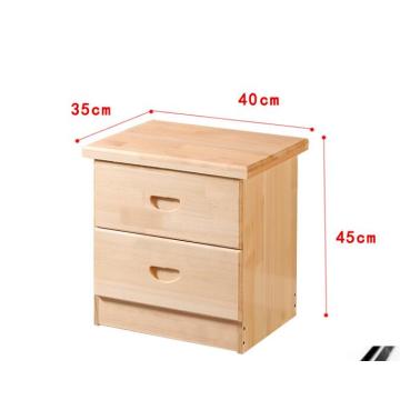 Modern Bedroom natural color 2 drawers Wooden Beside Table night stand