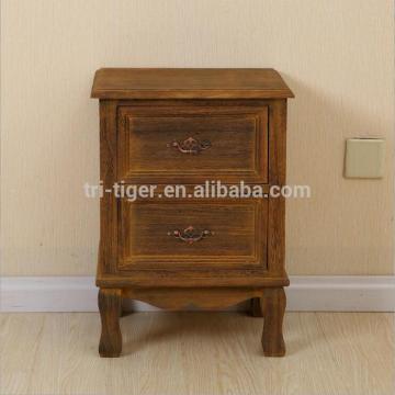 Side End Table Nightstand Bedroom Living Room Table Cabinet with 2 Drawers