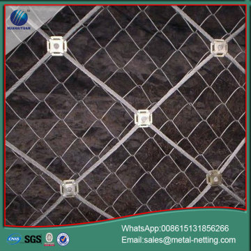 slope protection netting wire rope net rockfall mesh