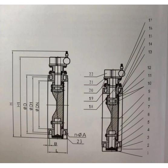 Double Eccentric  Butterfly Valve