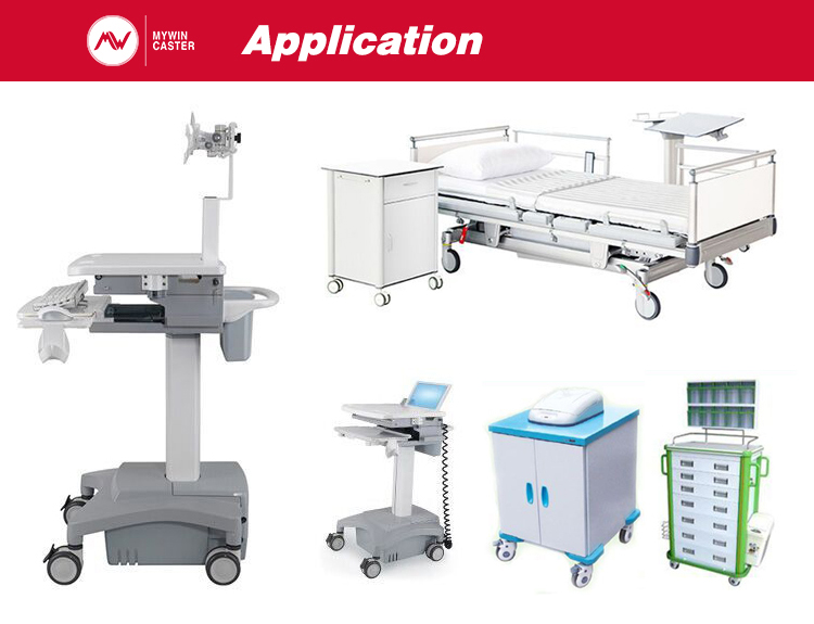 medical trolley castor wheel