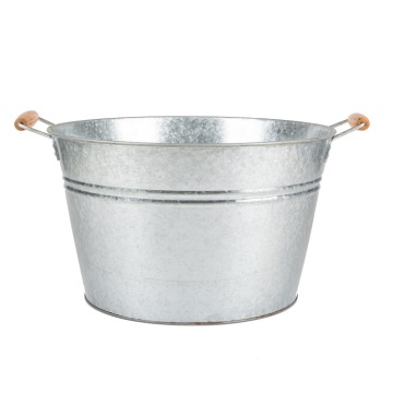 Galvanized Metal Ice Bucket Engraved