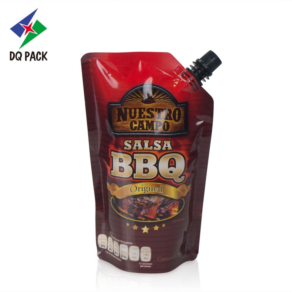 BBQ sauce plastic packaging bag with printing