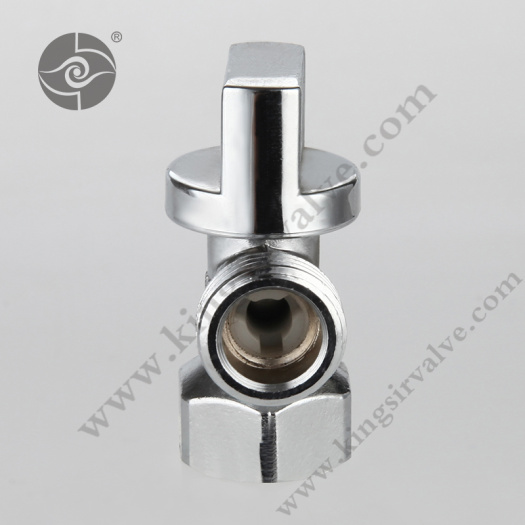 Chromed angle valve