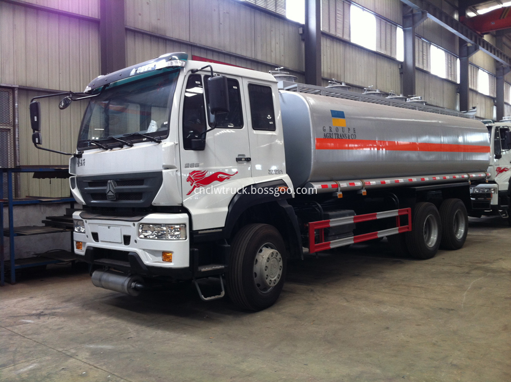 gasoline transport tank truck