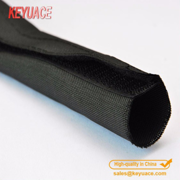 Polyester textile self-closing spinning sleeving