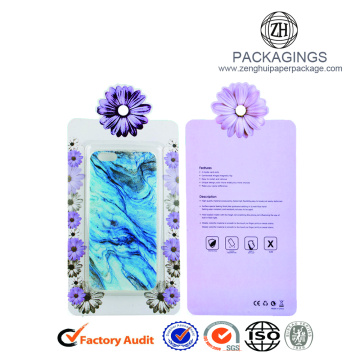 Retail paper cell phone case packaging box
