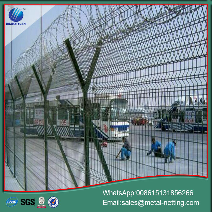 security airport fence anti-climb razor airport fencing