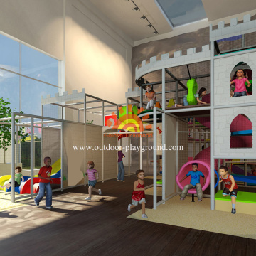 Castle Themed Indoor Playground Structure