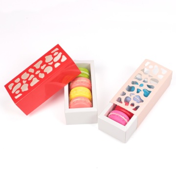Hollow out macaron packaging box wholesale