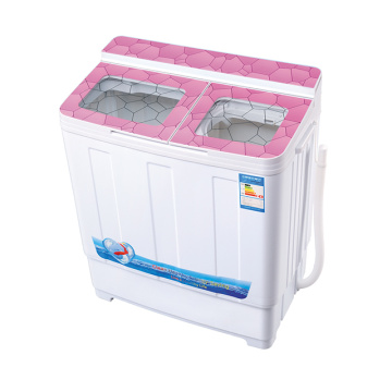Pink Glass Cover 6KG Twin Tub Washing Machine