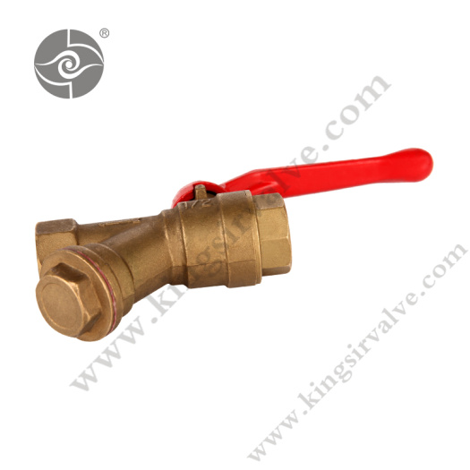 Red handle brass ball valves